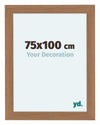 Como MDF Photo Frame 75x100cm Walnut Light Front Size | Yourdecoration.com