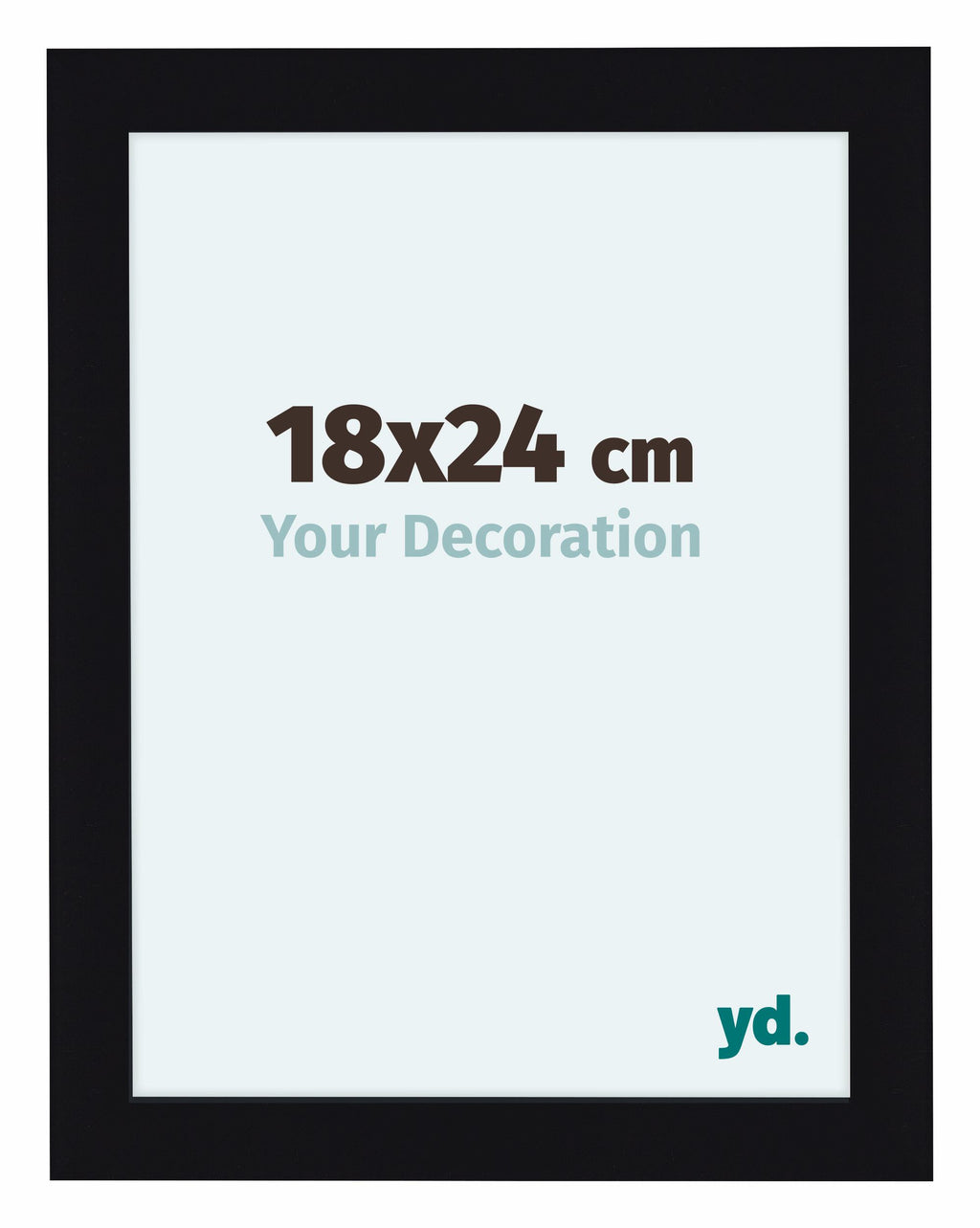 Como MDF Photo Frame 75x98cm Black High Gloss Front Size | Yourdecoration.com