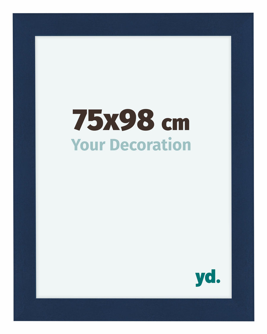 Como MDF Photo Frame 75x98cm Dark Blue Swept Front Size | Yourdecoration.com