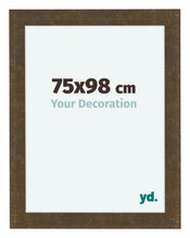 Como MDF Photo Frame 75x98cm Gold Antique Front Size | Yourdecoration.com