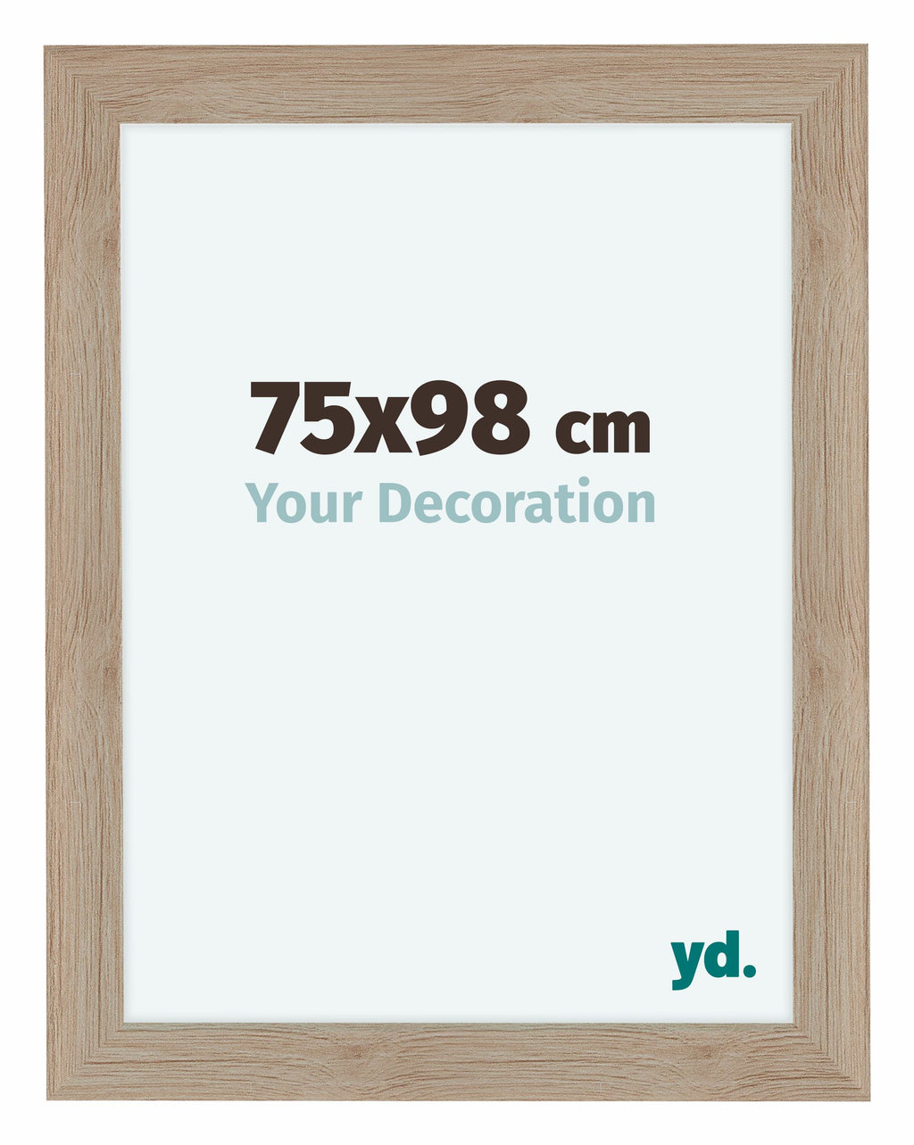 Como MDF Photo Frame 75x98cm Oak Light Front Size | Yourdecoration.com
