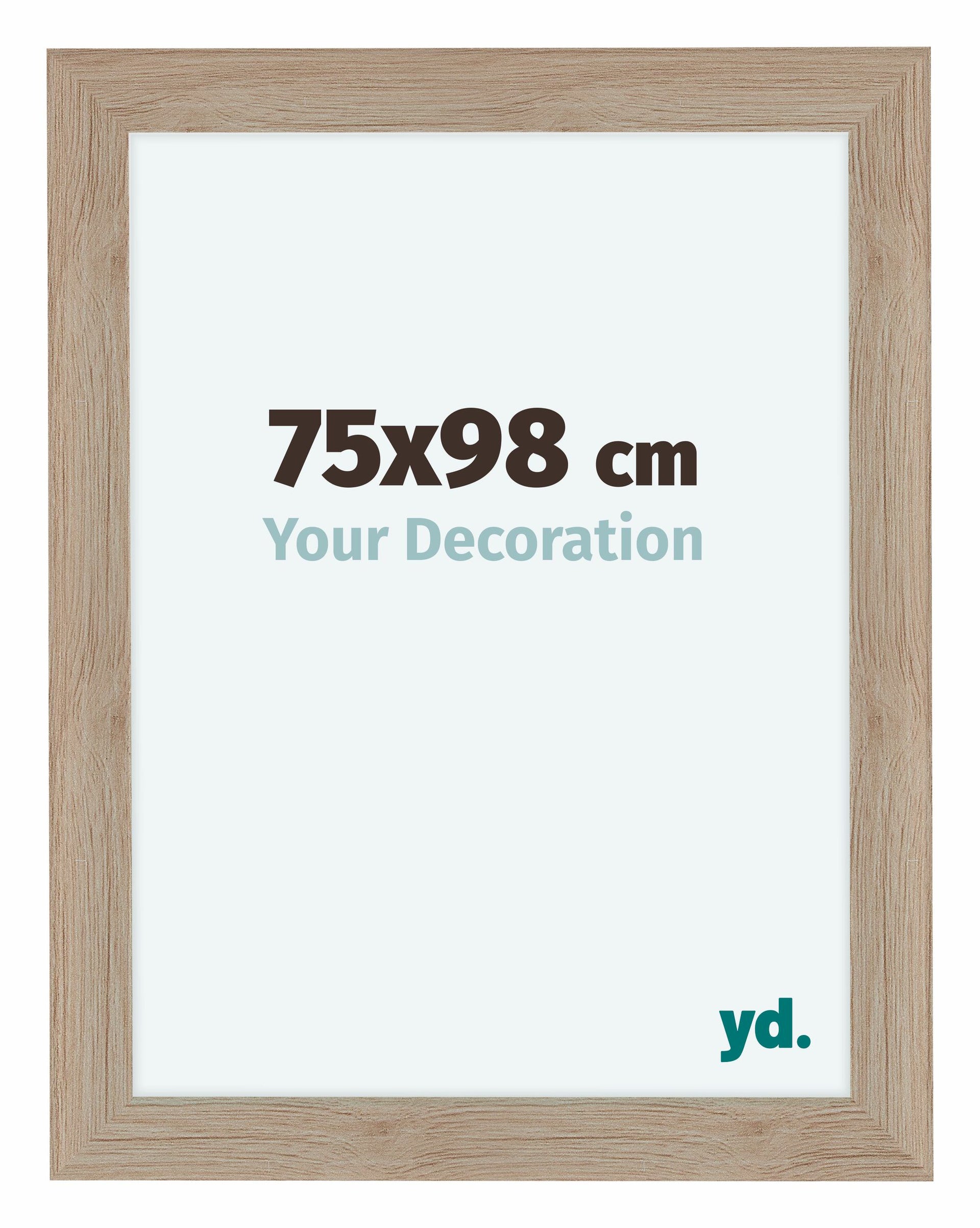 Como MDF Photo Frame 75x98cm Oak Light Front Size | Yourdecoration.com