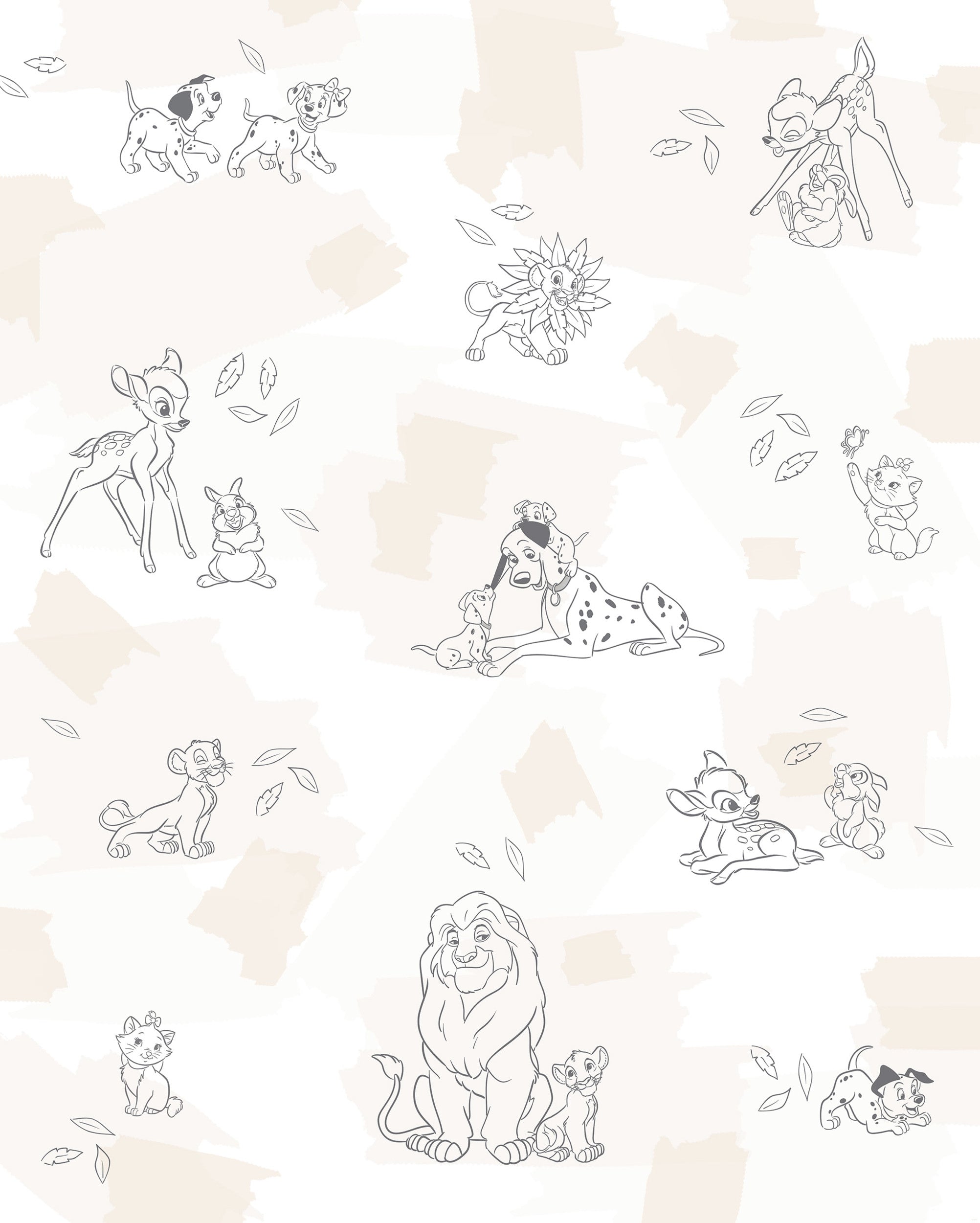 Disney Animals Wall Mural DX4 225 | Yourdecoration.com