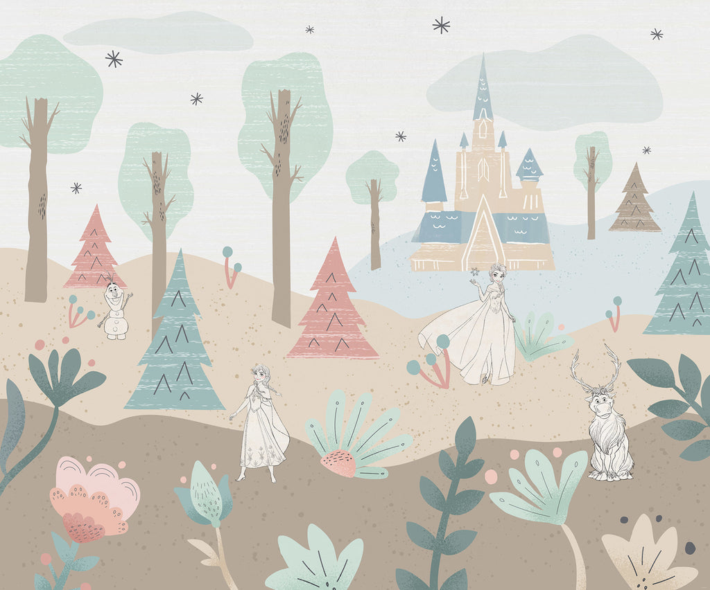 Disney Frozen Castle Playground Wall Mural DX6 224 | Yourdecoration.com