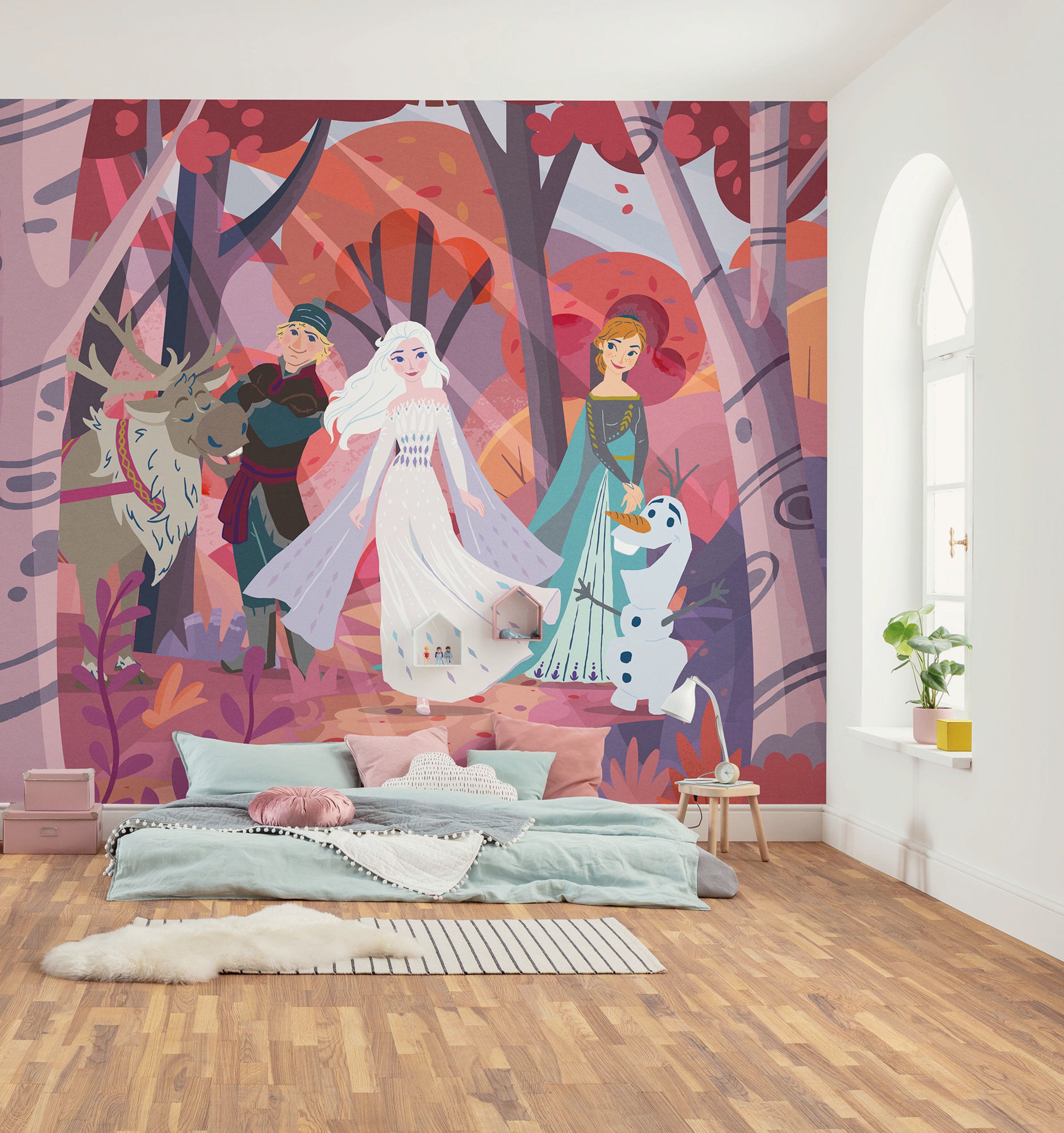 Disney Frozen Forest Friendship Interior Wall Mural DX6 231 | Yourdecoration.com