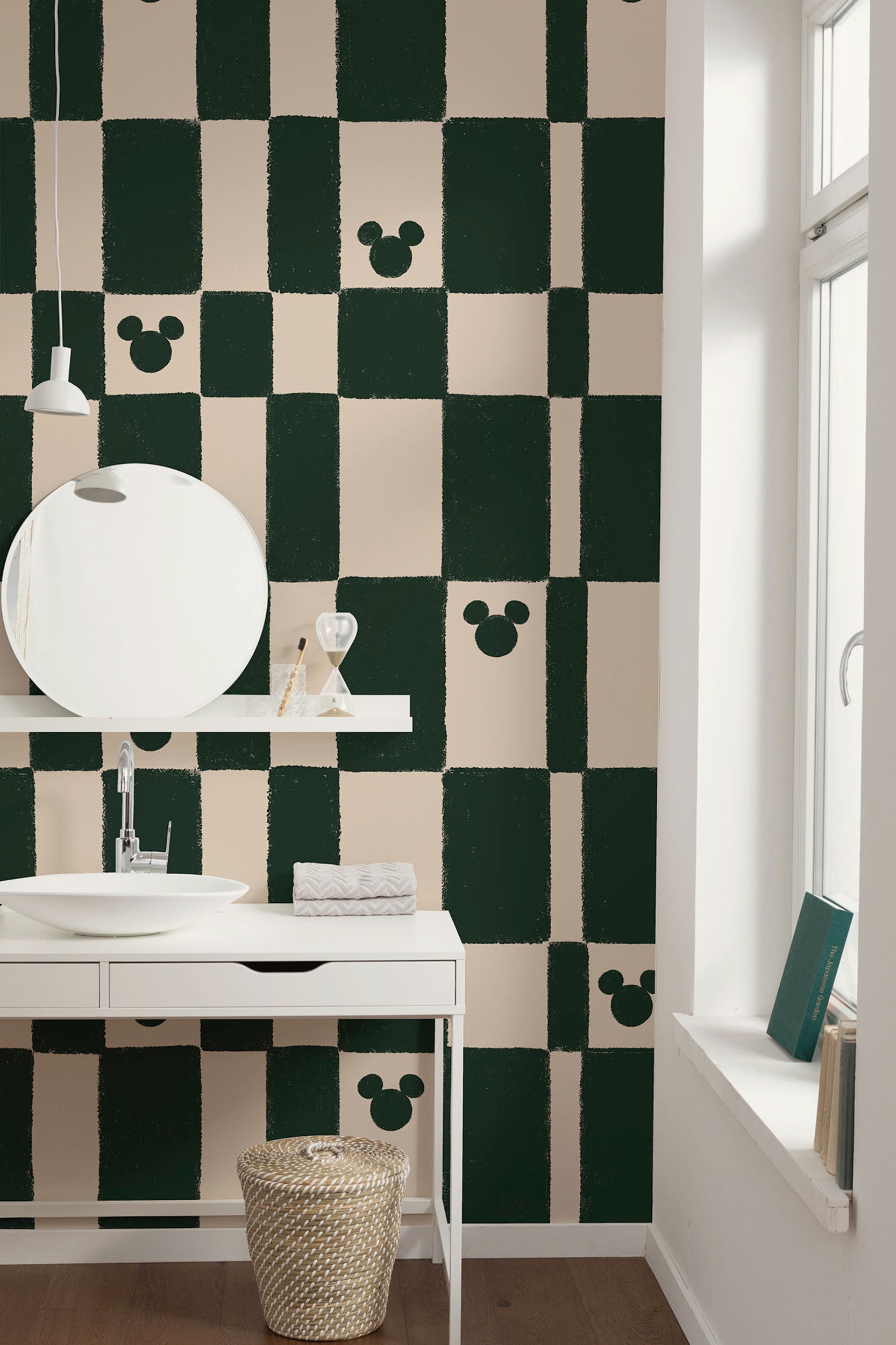 Disney Mickey Mouse Green Chess Interior Wall Mural DX4 187 | Yourdecoration.com