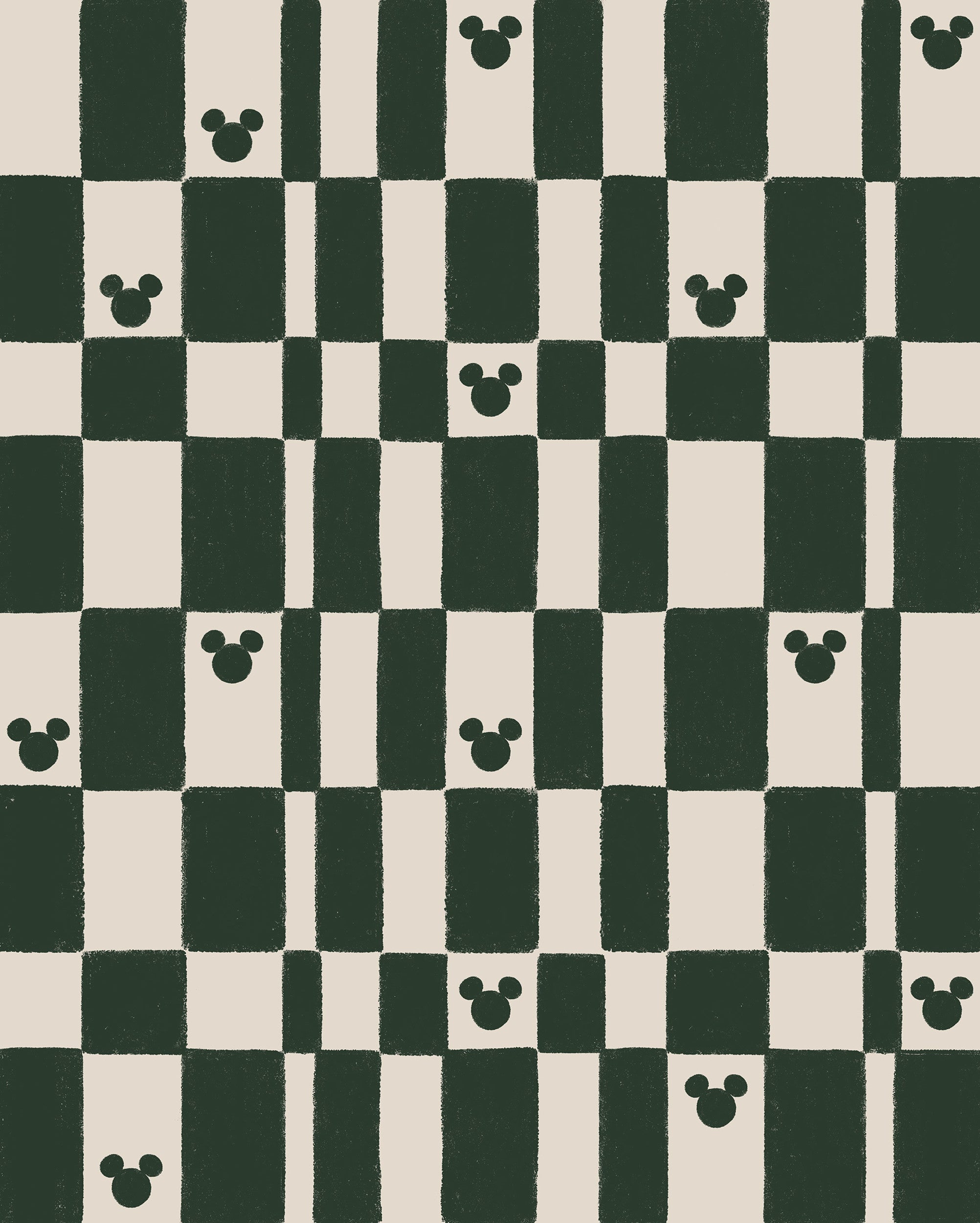 Disney Mickey Mouse Green Chess Wall Mural DX4 187 | Yourdecoration.com