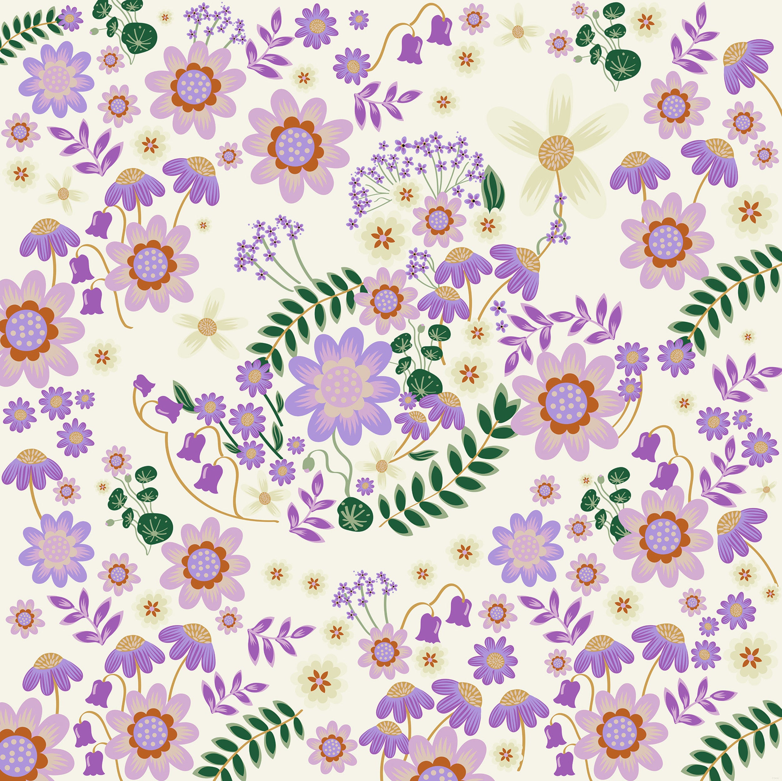 Disney Minnie Mouse Gardening Club Beige Wall Mural DX5 198 | Yourdecoration.com