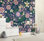 Disney Minnie Mouse Gardening Club Blue Interior Wall Mural DX5 215 | Yourdecoration.com