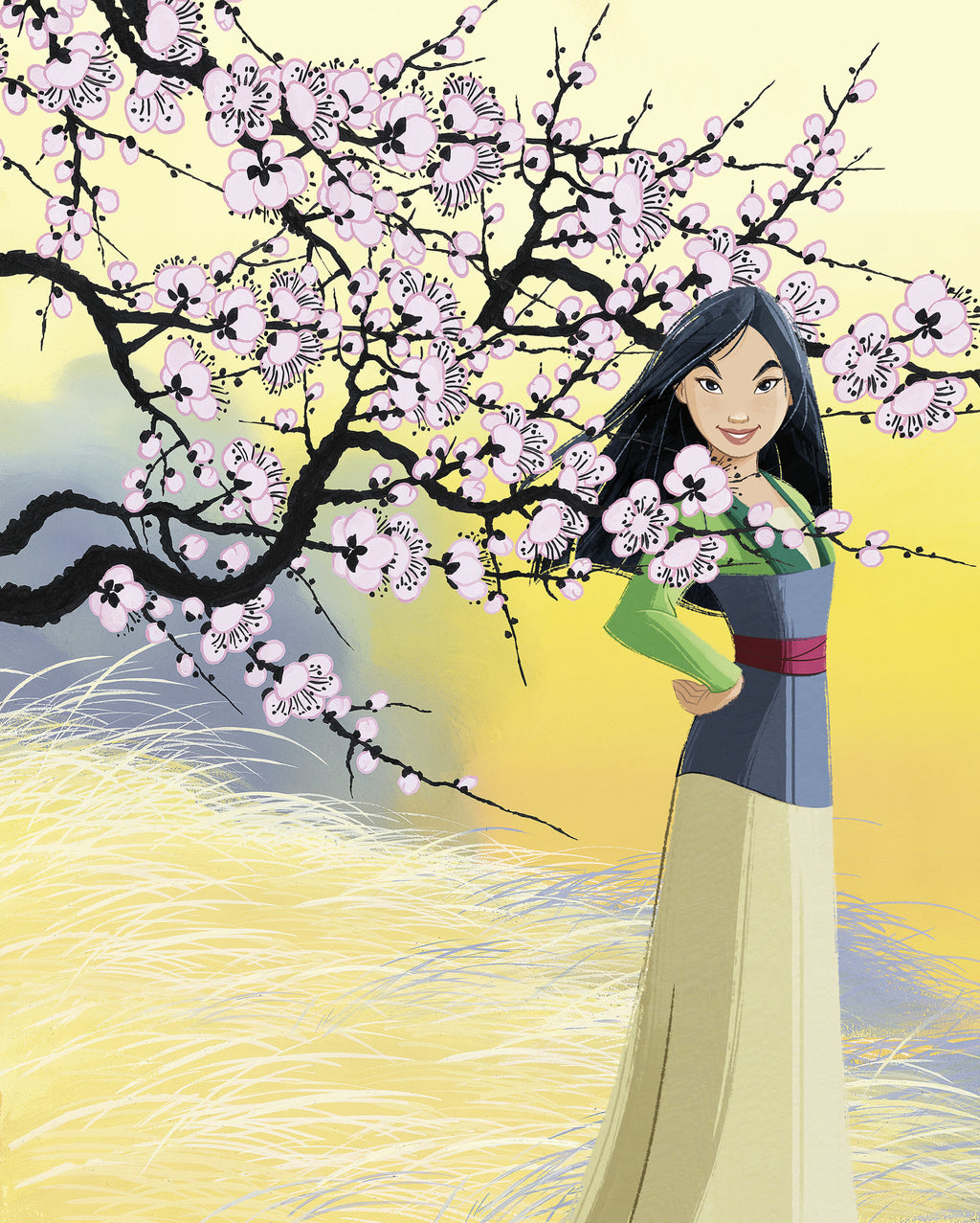 Disney Mulan Cherry Blossoms Wall Mural DX4 226 | Yourdecoration.com