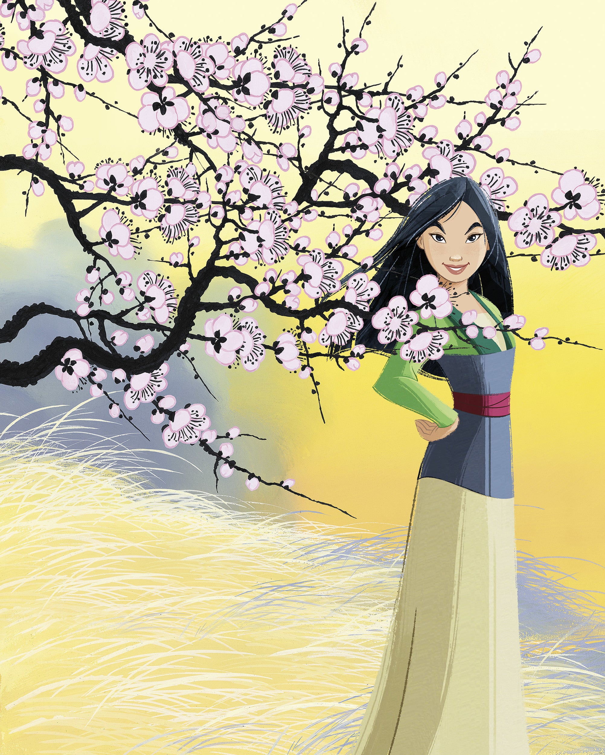 Disney Mulan Cherry Blossoms Wall Mural DX4 226 | Yourdecoration.com