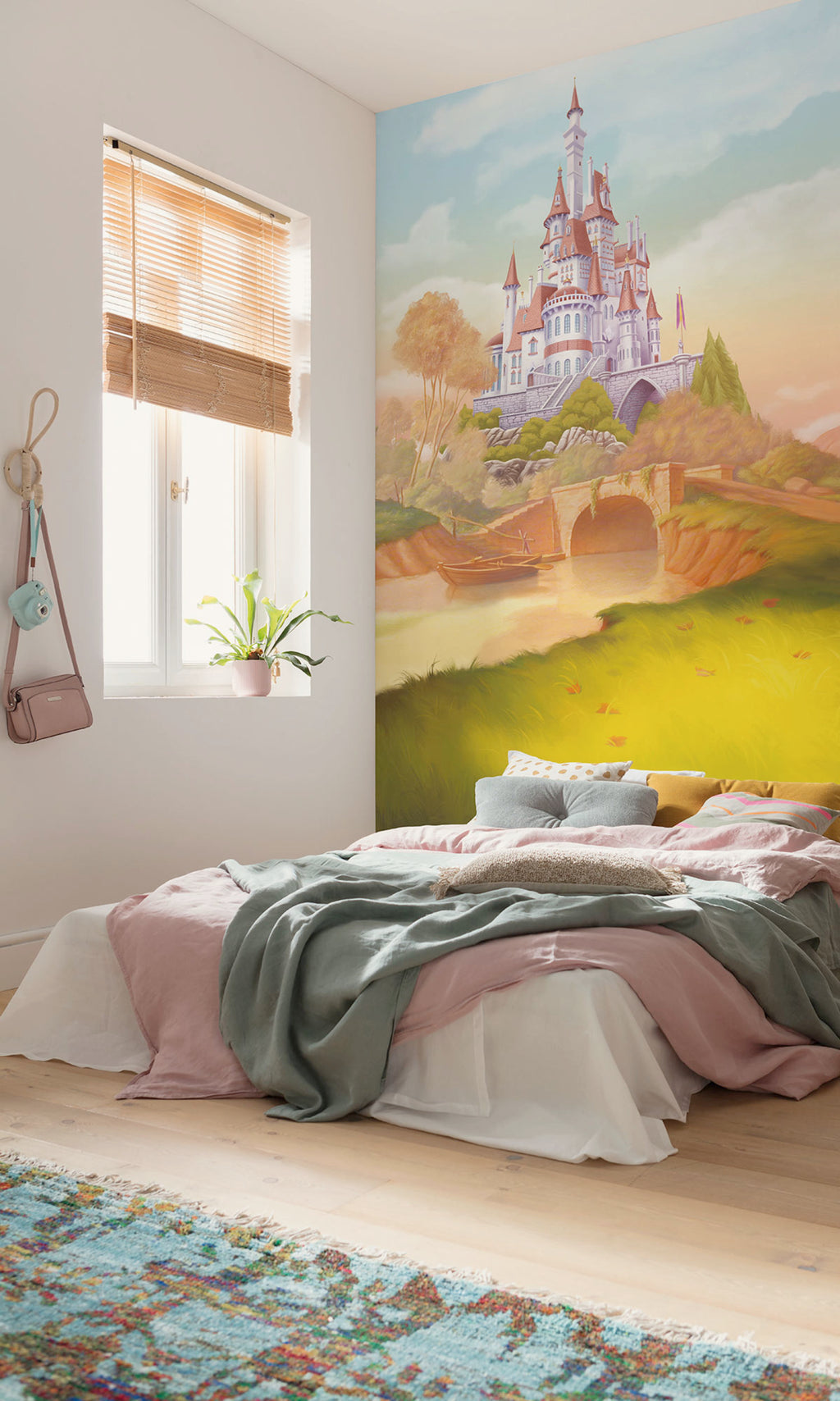 Disney Princess Belle Castle River Interior Wall Mural DX3 227 | Yourdecoration.com