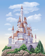 Disney Princess Belle Castle Wall Mural DX4 229 | Yourdecoration.com