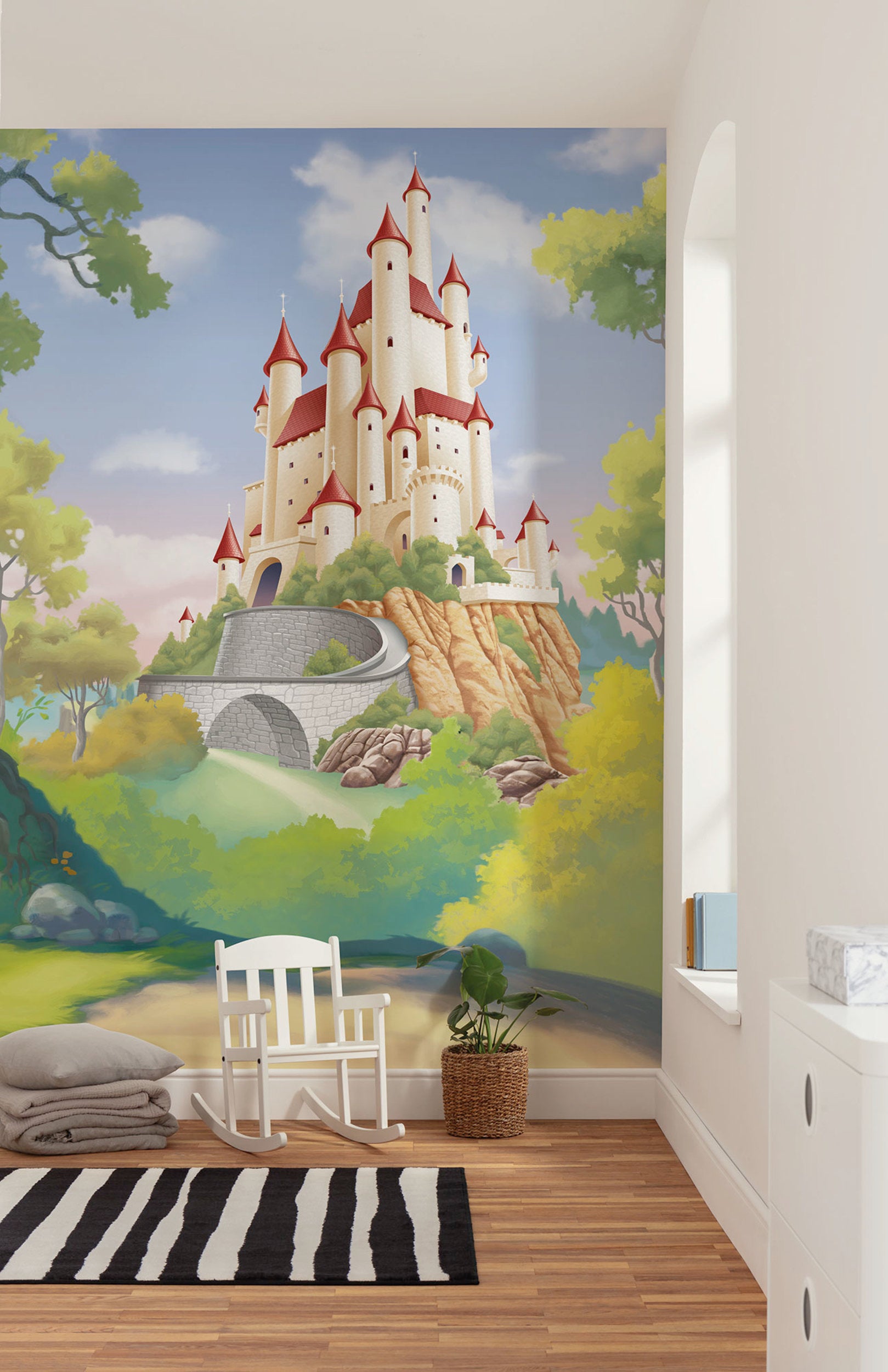 Disney Princess Snow White Castle Interior Wall Mural DX4 192 | Yourdecoration.com