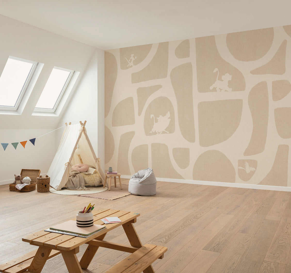 Disney The Lion King Animals and Shapes Interior Wall Mural DX8 218 | Yourdecoration.com