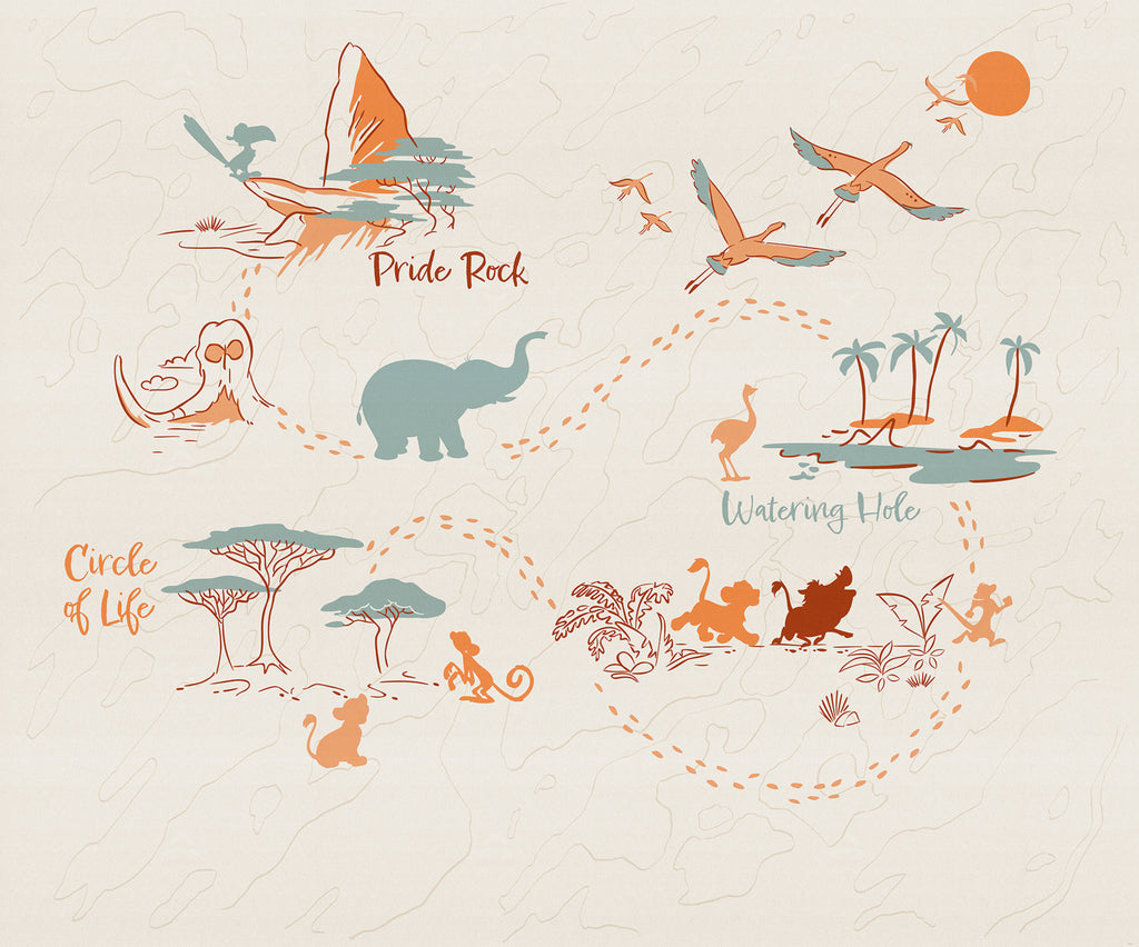 Disney The Lion King Circle of Life Wall Mural DX6 214 | Yourdecoration.com