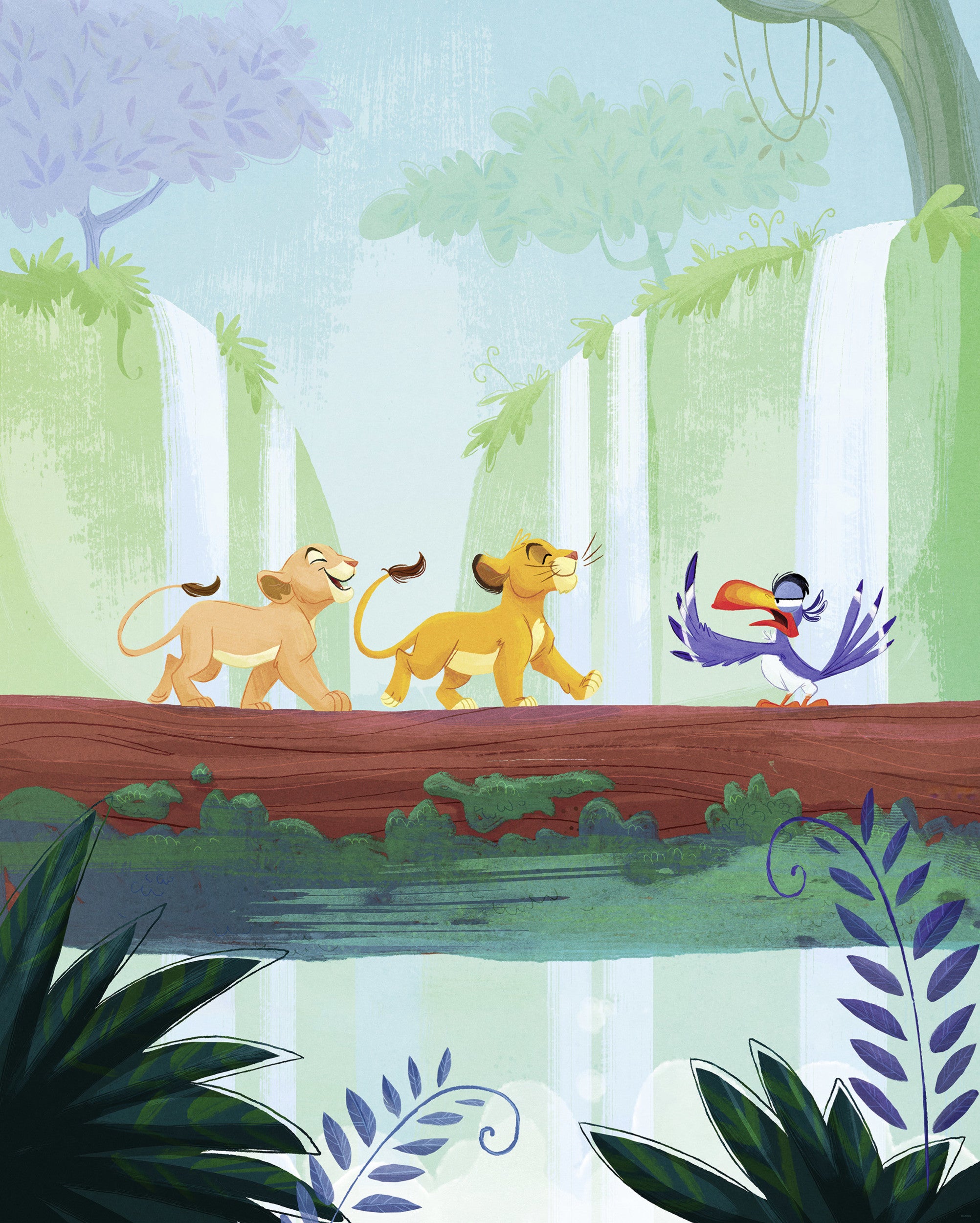 Disney The Lion King Classic Waterfall Wall Mural DX4 220 | Yourdecoration.com