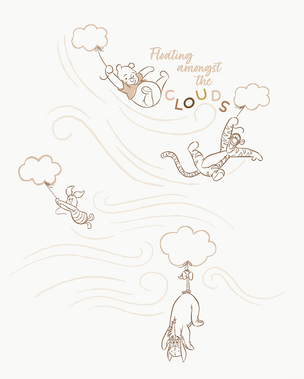 Disney Winnie the Pooh A Bluster Day Wall Mural DX4 216 | Yourdecoration.com