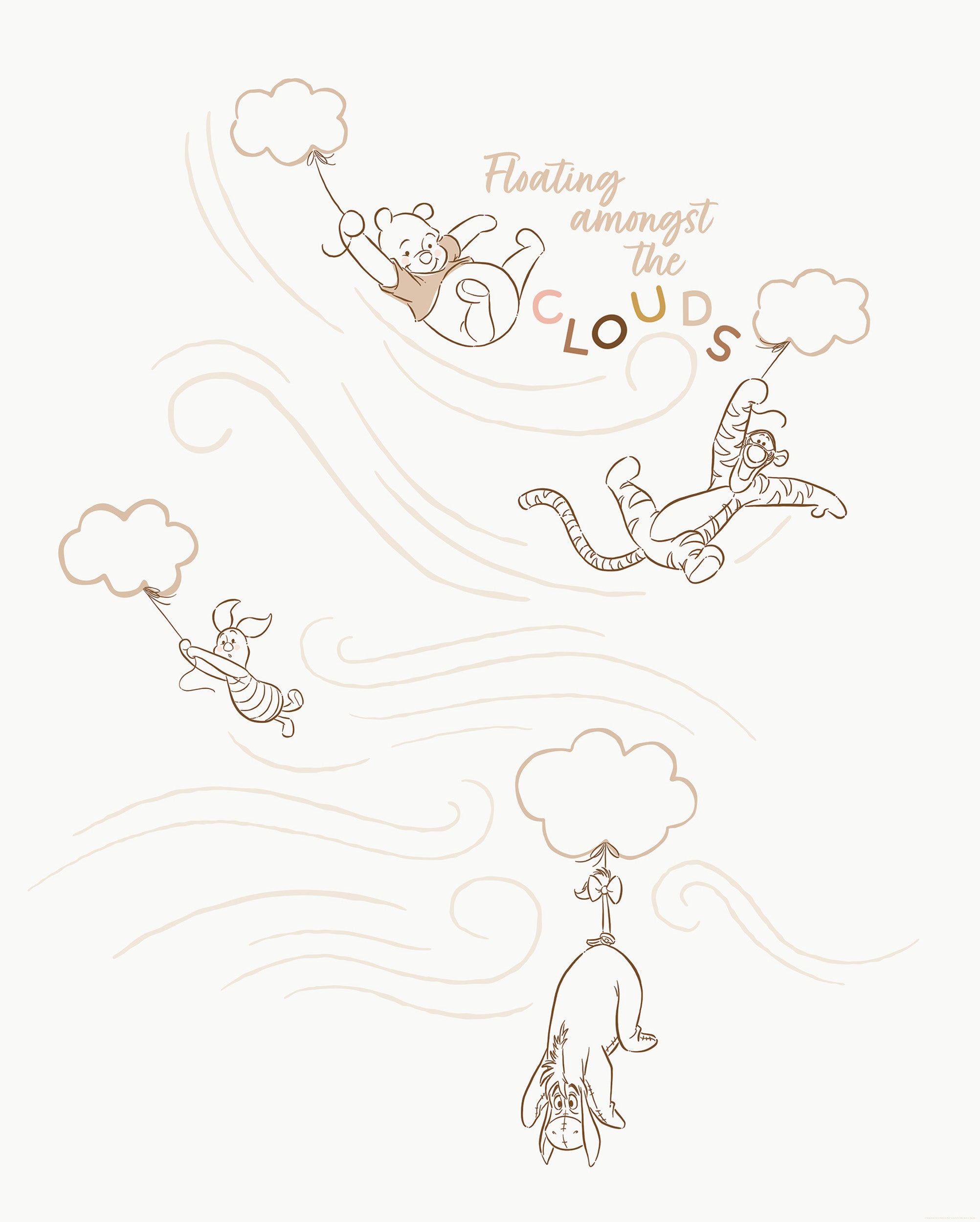 Disney Winnie the Pooh A Bluster Day Wall Mural DX4 216 | Yourdecoration.com