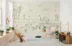 Disney Winnie the Pooh Bee at one with Nature Interior Wall Mural DX8 193 | Yourdecoration.com