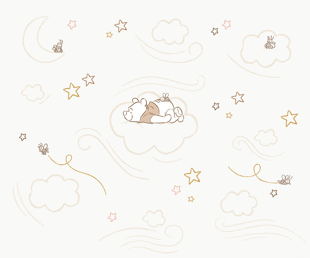 Disney Winnie the Pooh Sleepy little Bear Wall Mural DX6 230 | Yourdecoration.com