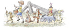 Disney Winnie the Pooh Walk along another Path Wall Mural DX2 172 | Yourdecoration.com