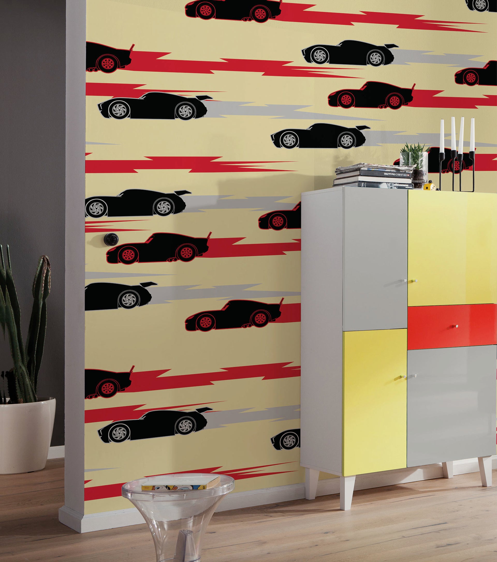 Disney and Pixar Cars Pattern Interior Wall Mural DX4 207 | Yourdecoration.com