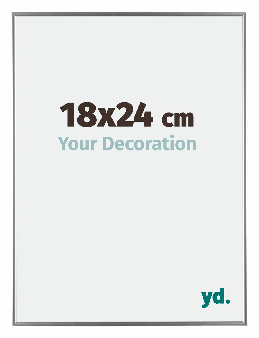 Evry Plastic Photo Frame 18x24cm Silver Front Size | Yourdecoration.com