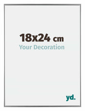 Evry Plastic Photo Frame 18x24cm Silver Front Size | Yourdecoration.com