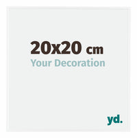 Evry Plastic Photo Frame 20x20cm White High Gloss Front Size | Yourdecoration.com