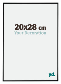 Evry Plastic Photo Frame 20x28cm Black Matt Front Size | Yourdecoration.com