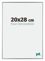 Evry Plastic Photo Frame 20x28cm Silver Front Size | Yourdecoration.com