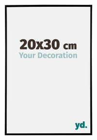 Evry Plastic Photo Frame 20x30cm Black Matt Front Size | Yourdecoration.com