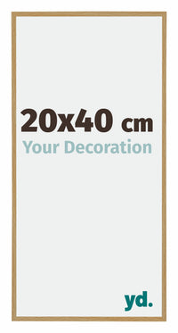 Evry Plastic Photo Frame 20x40cm Beech Light Front Size | Yourdecoration.com