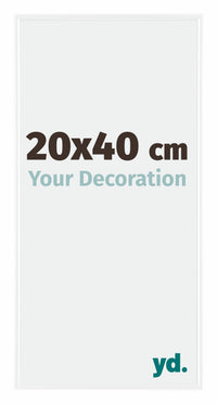 Evry Plastic Photo Frame 20x40cm White High Gloss Front Size | Yourdecoration.com