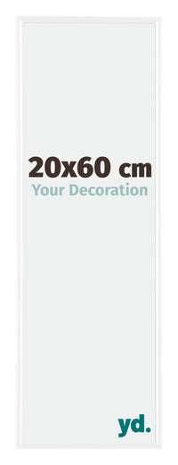 Evry Plastic Photo Frame 20x60cm White High Gloss Front Size | Yourdecoration.com