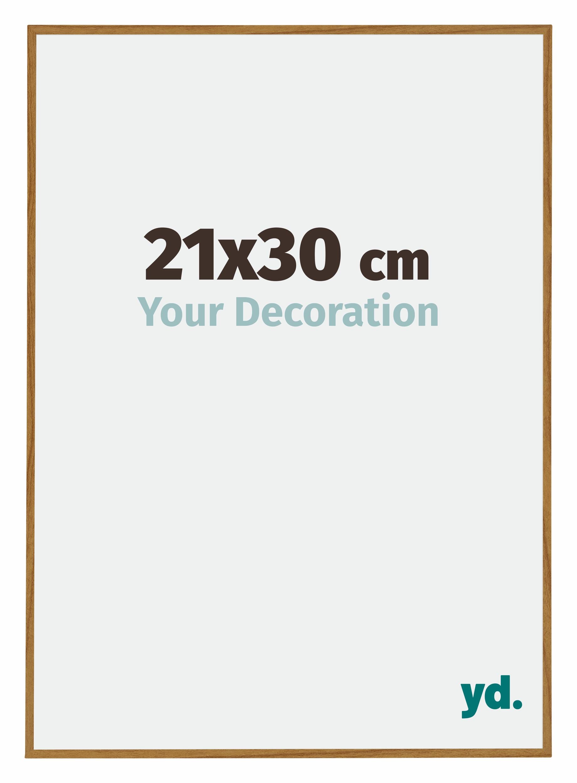 Evry Plastic Photo Frame 21x30cm Beech Light Front Size | Yourdecoration.com