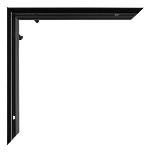 Evry Plastic Photo Frame 21x30cm Black High Gloss Detail Corner | Yourdecoration.com