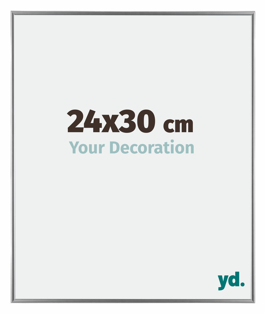 Evry Plastic Photo Frame 24x30cm Silver Front Size | Yourdecoration.com