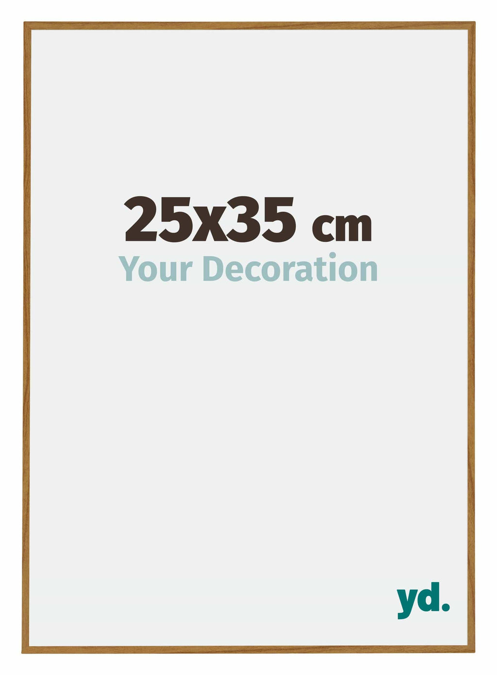 Evry Plastic Photo Frame 25x35cm Beech Light Front Size | Yourdecoration.com