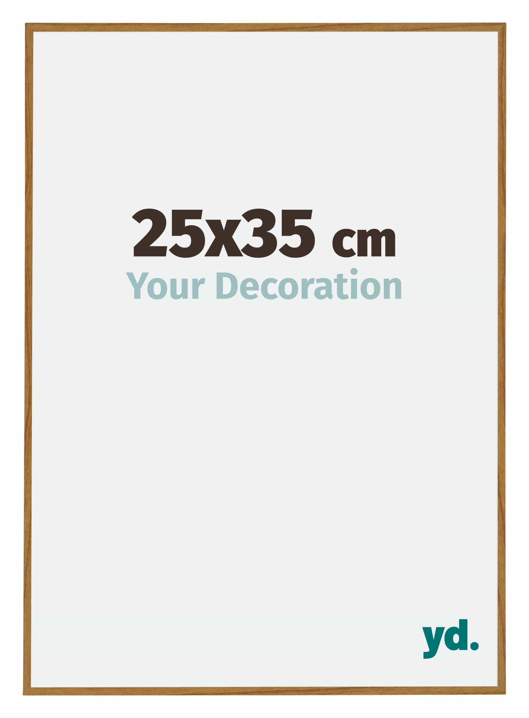 Evry Plastic Photo Frame 25x35cm Beech Light Front Size | Yourdecoration.com