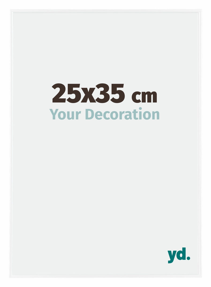 Evry Plastic Photo Frame 25x35cm White High Gloss Front Size | Yourdecoration.com