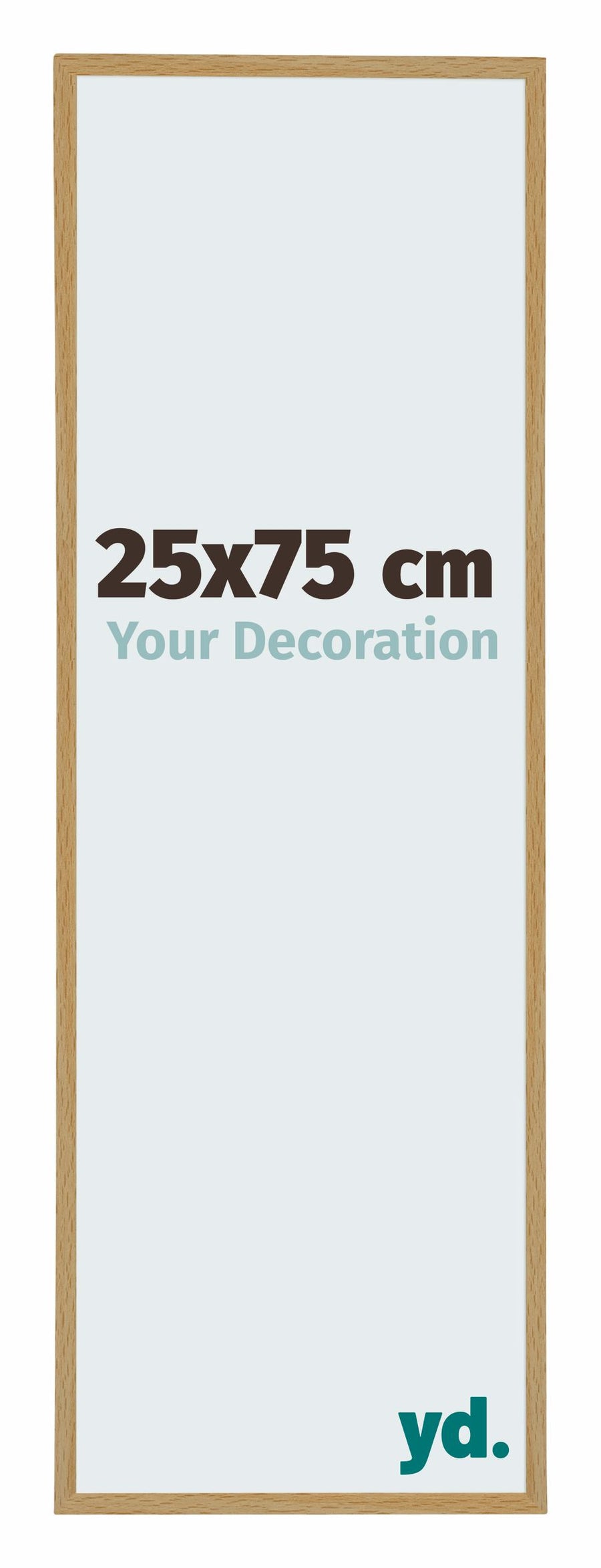 Evry Plastic Photo Frame 25x75cm Beech Light Front Size | Yourdecoration.com