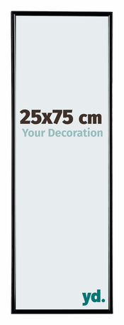 Evry Plastic Photo Frame 25x75cm Black High Gloss Front Size | Yourdecoration.com