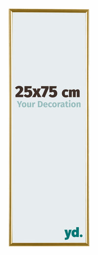 Evry Plastic Photo Frame 25x75cm Gold Front Size | Yourdecoration.com