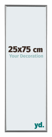 Evry Plastic Photo Frame 25x75cm Silver Front Size | Yourdecoration.com