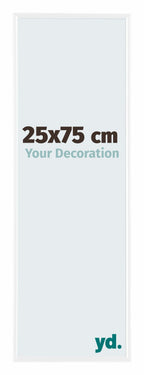 Evry Plastic Photo Frame 25x75cm White High Gloss Front Size | Yourdecoration.com