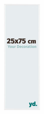 Evry Plastic Photo Frame 25x75cm White High Gloss Front Size | Yourdecoration.com