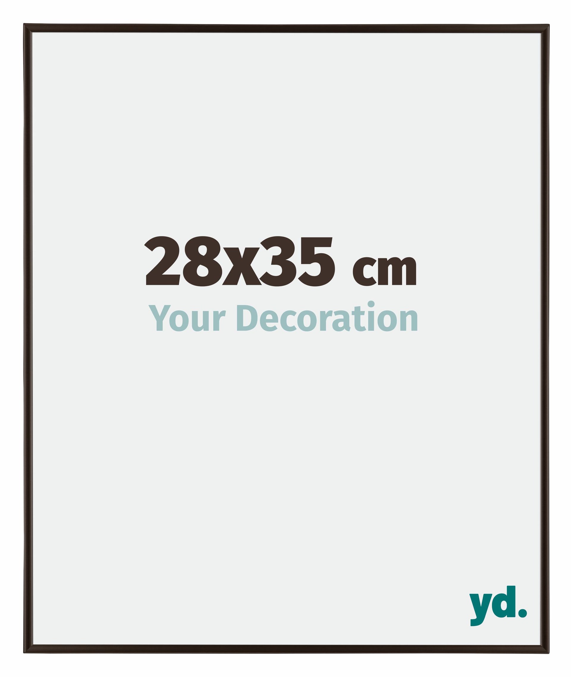 Evry Plastic Photo Frame 28x35cm Anthracite Front Size | Yourdecoration.com