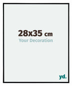 Evry Plastic Photo Frame 28x35cm Black Matt Front Size | Yourdecoration.com